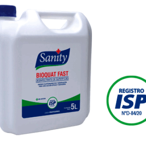 Desinfectante Amonio cuaternario 5a. generación, listo para usar. Bioquat Fast   4 bidones x 5 litros
