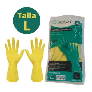 Guantes De Limpieza Domestico Tresor Talla L Pack 12 Pares