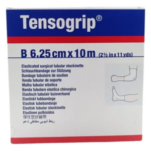 Venda tubular elasticada Tensogrip B 6,25cmx10m, color  blanco