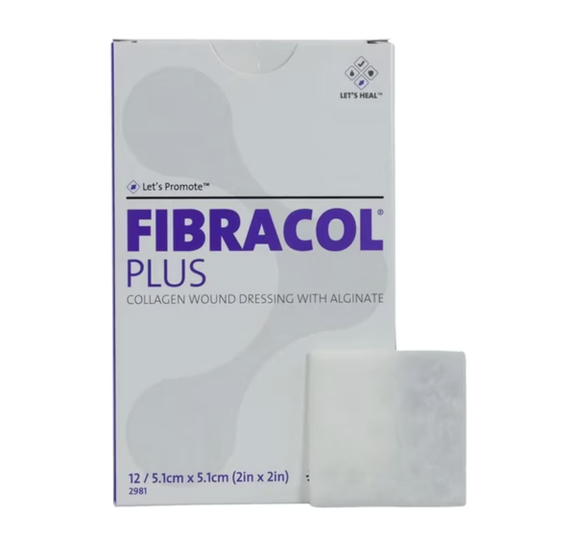 Fibracol Plus, caja x 12 unids- Apósito de colágeno + calcio